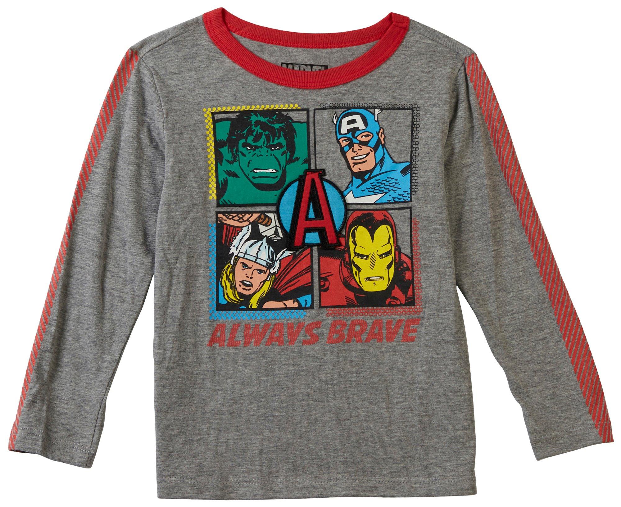 Toddler Boys Avengers Long Sleeve T-Shirt