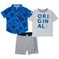 ORIGINAL PENGUIN Toddler Boys 3-pc. Mix & Match Shorts Set