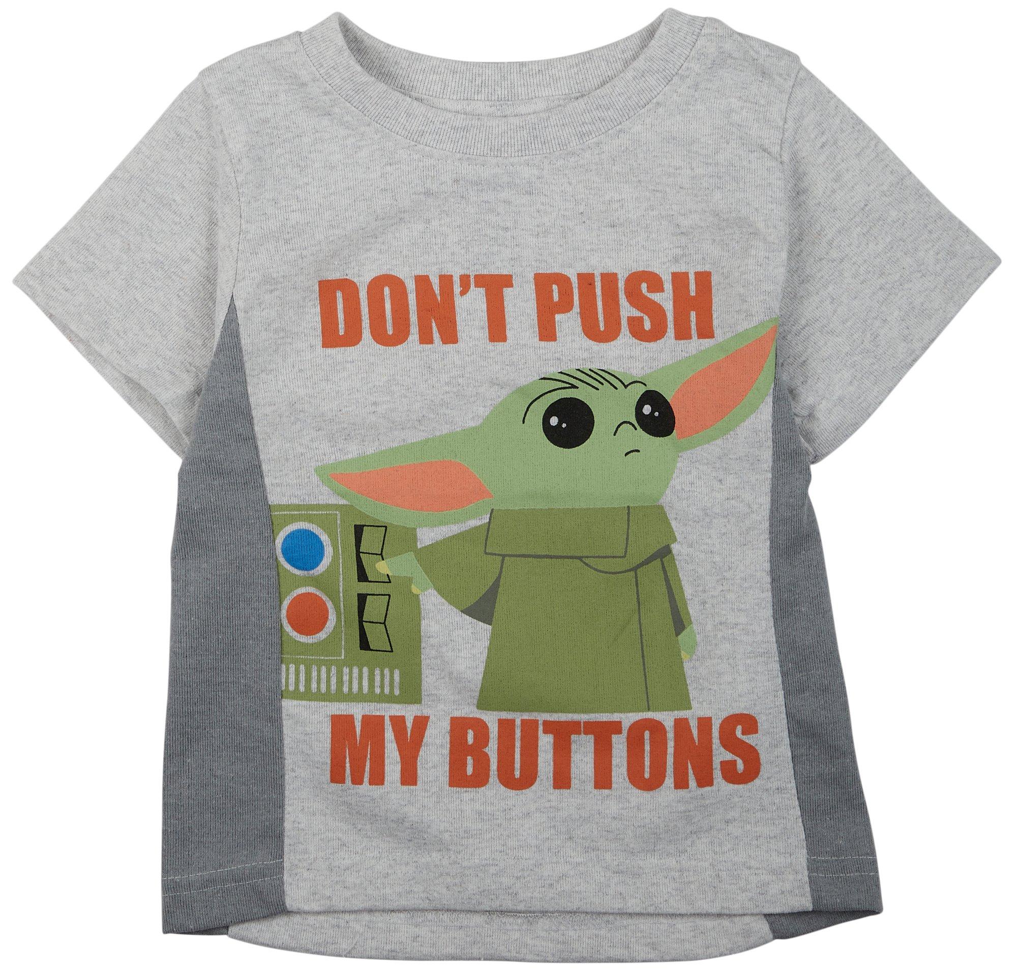 Star Wars Toddler Boys Yoda Screen Print T-Shirt