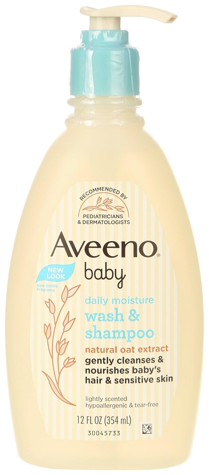 Aveeno Baby 12 Fl.Oz. Daily Moisture Wash & Shampoo