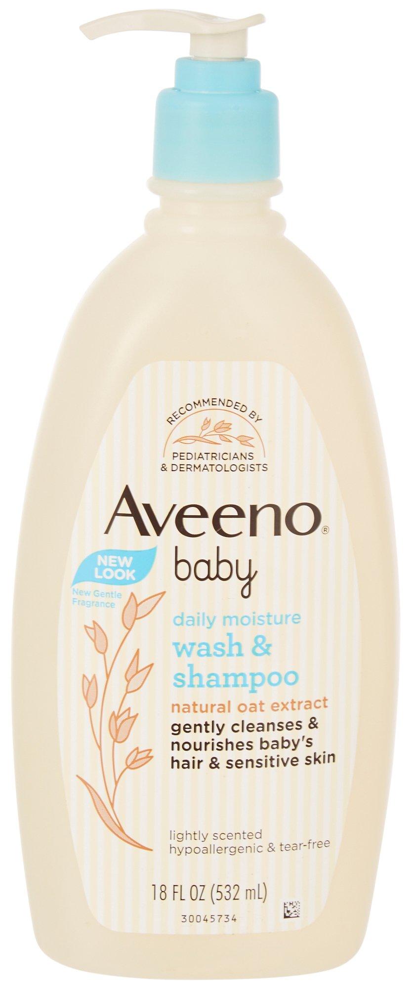 Aveeno Baby 18 Fl.Oz. Daily Moisture Wash & Shampoo