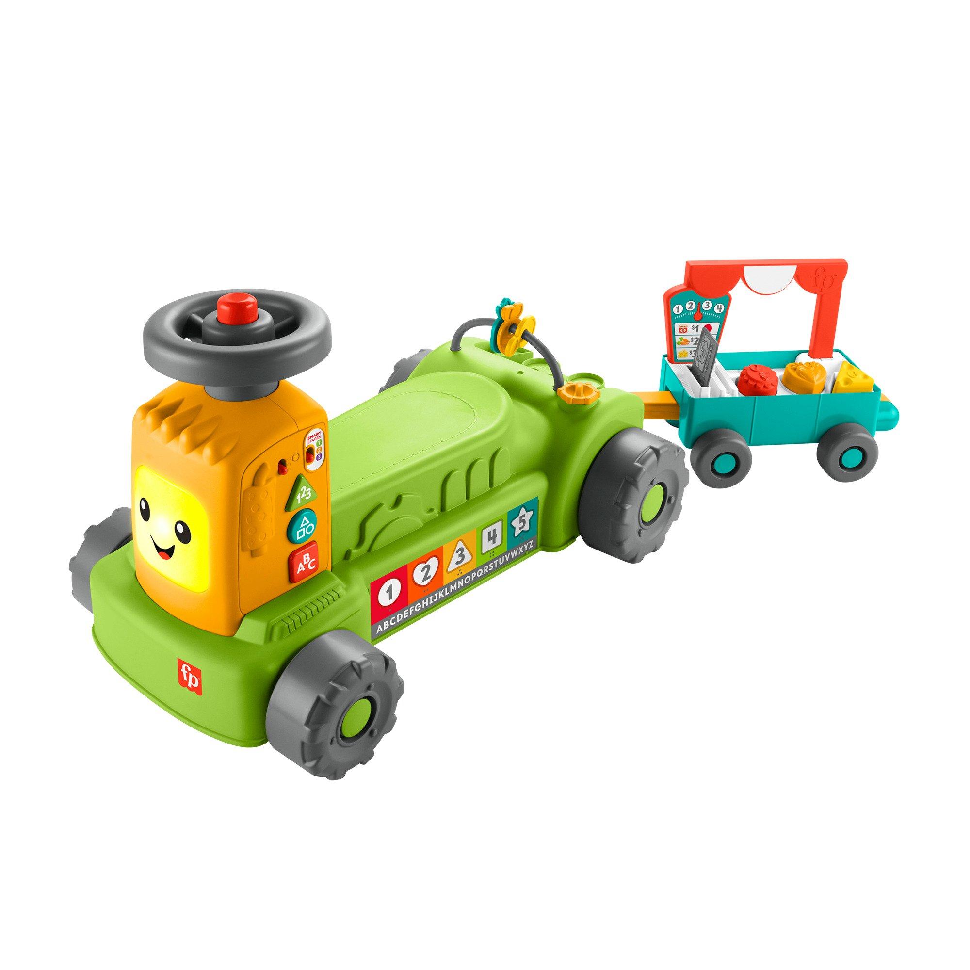 4-in-1 Farm To Market Tractor Ride Toy