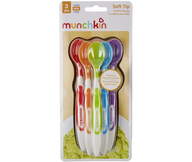 Munchkin Infant Spoons Soft Tip, 6 Pk - : Online
