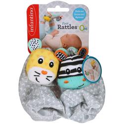 Baby Zebra And Tiger Foot Rattles