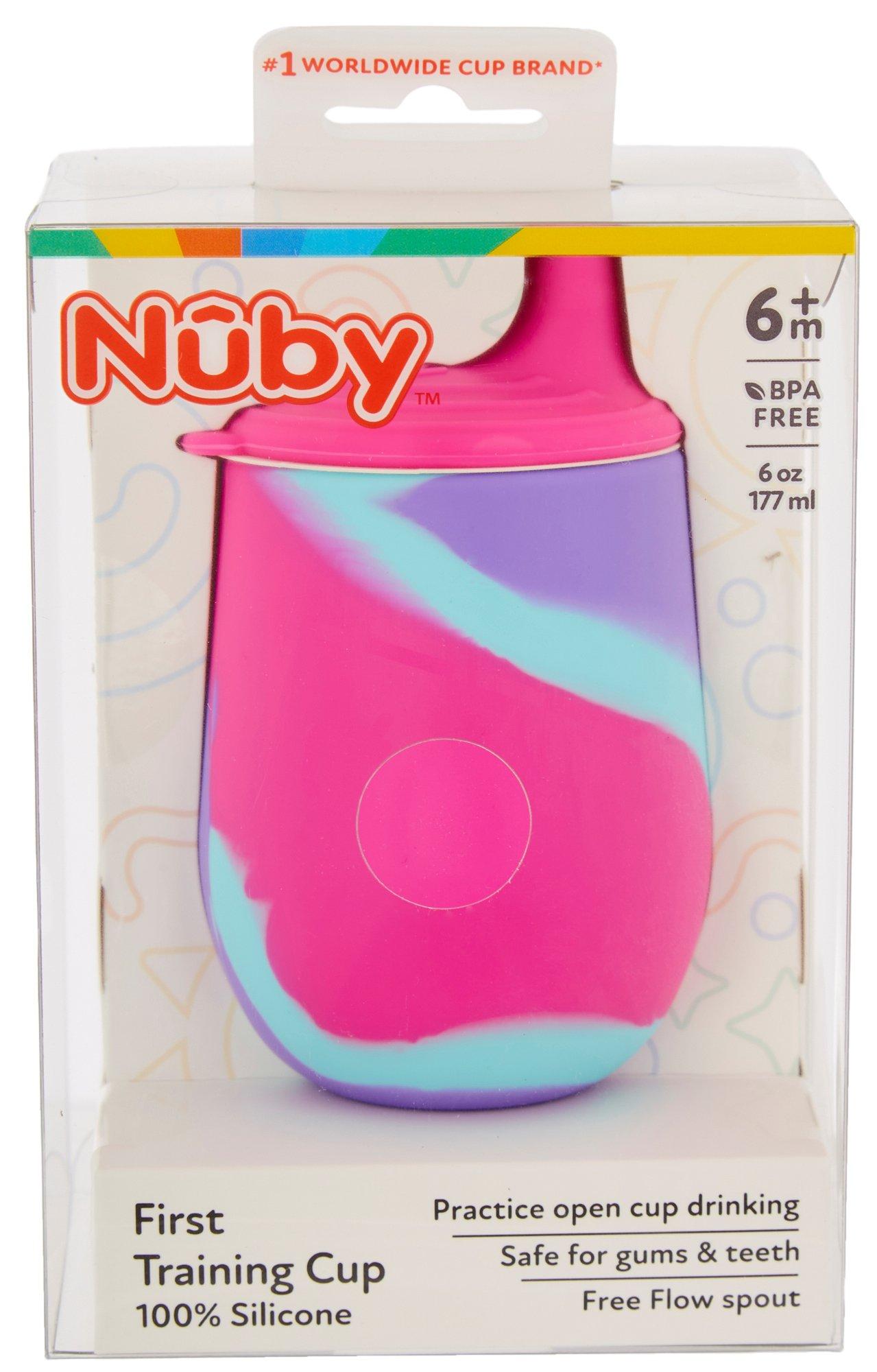 Nuby Pink/Purple Silicone Training Sippy Cup