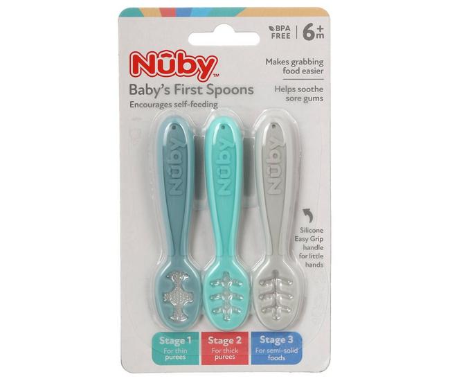 Nuby 3 pc. 3-Stage Baby's First Spoons Set