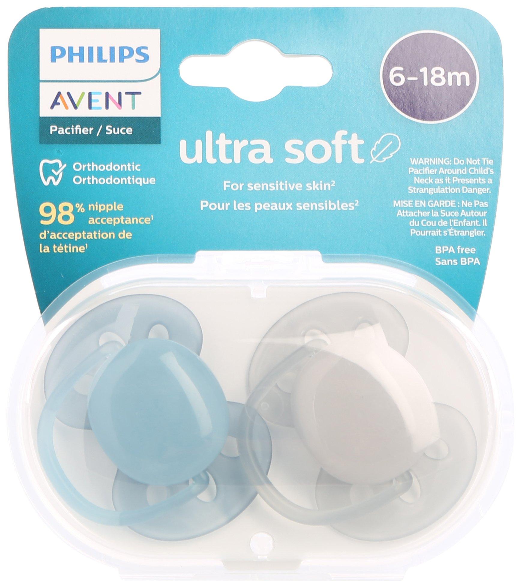 2-pk. 6-18 Months Ultra Soft Orthodontic Pacifier Set
