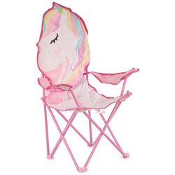 Girls Unicorn Figural Camping Chair Playset
