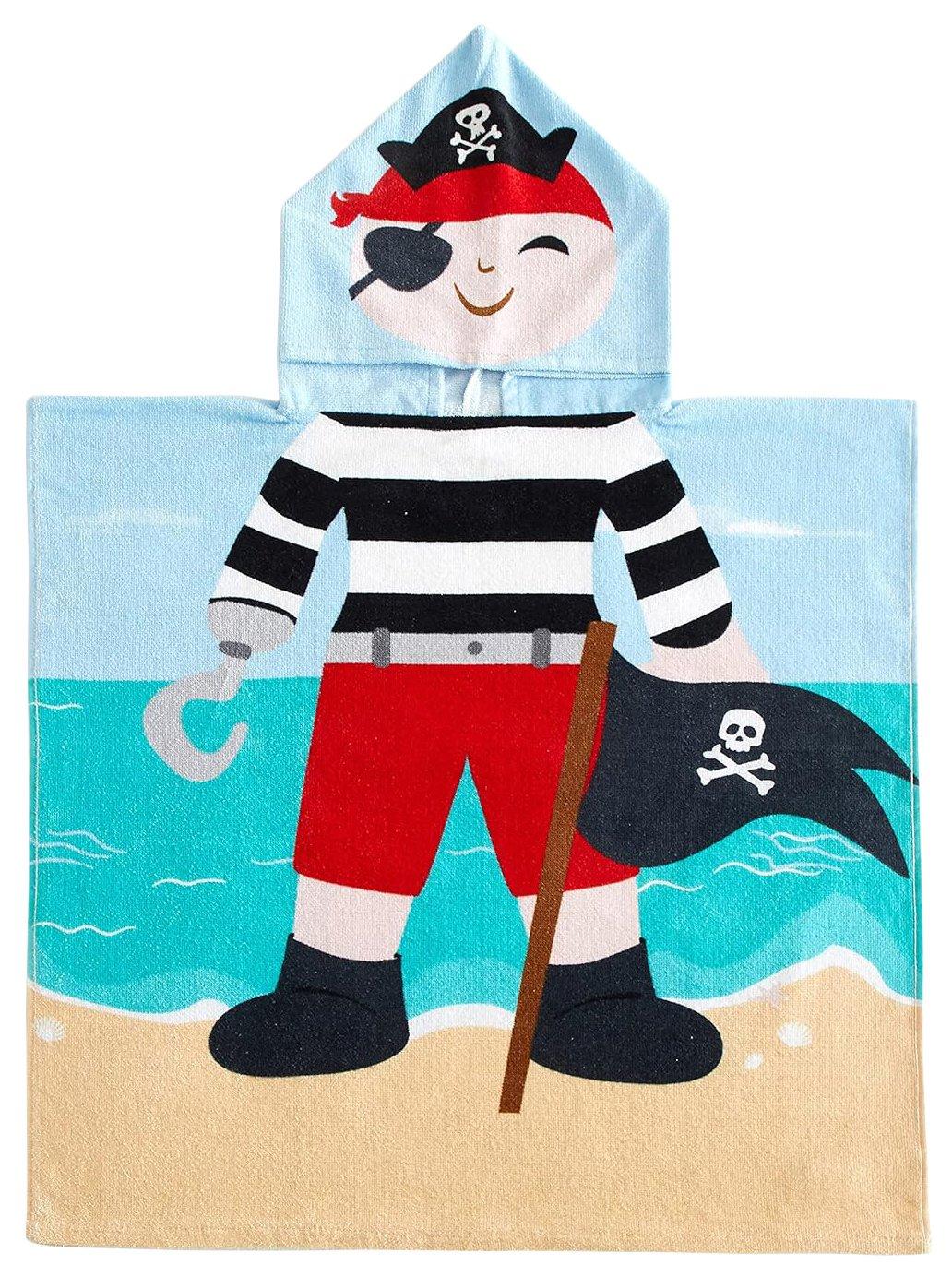 Idea Nouva Hooded Pirate Poncho Towel
