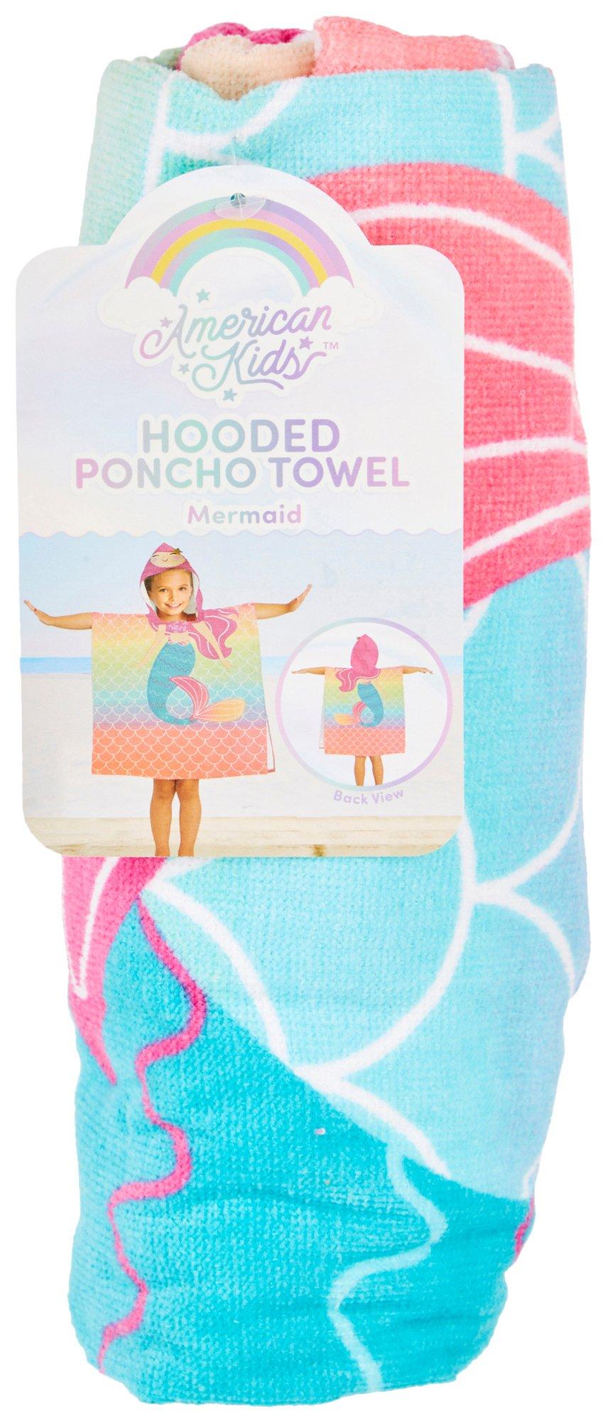 Idea Nouva Hooded Mermaid Poncho Towel