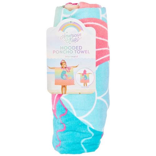 Idea Nouva Hooded Mermaid Poncho Towel