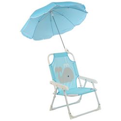 Idea Nouva Kids Whale Beach Chair and Umbrella Combo