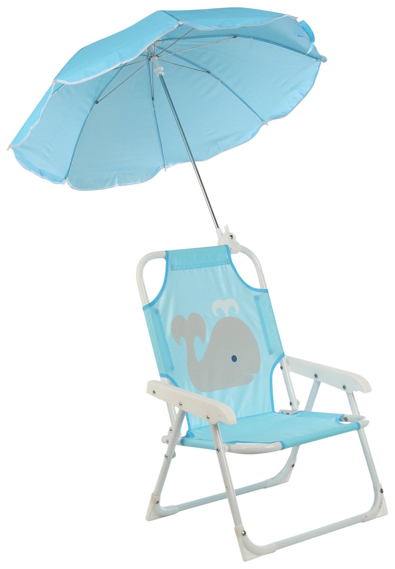 Kids Whale Beach Chair and Umbrella Combo