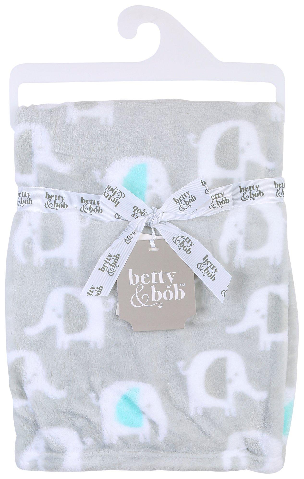 Betty & Bob Baby Boys Plush Elephant Blanket