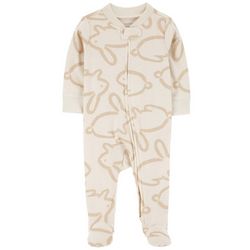 Carters Baby Boys Bunny Print Footed Pajama