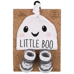 Baby Boys 3 Pc Ghostly Hat & Socks Set