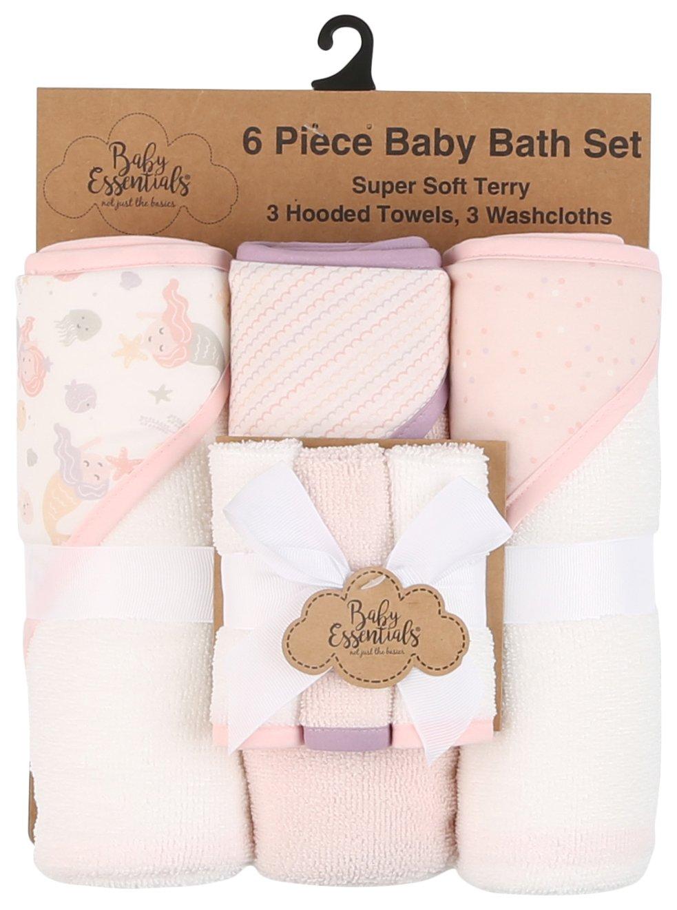 Baby Essentials Baby 6-pc. Mermaid Baby Soft Terry Bath Set