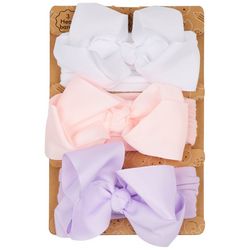 Baby Essentials Baby Girls Bow Headwrap Collection Set