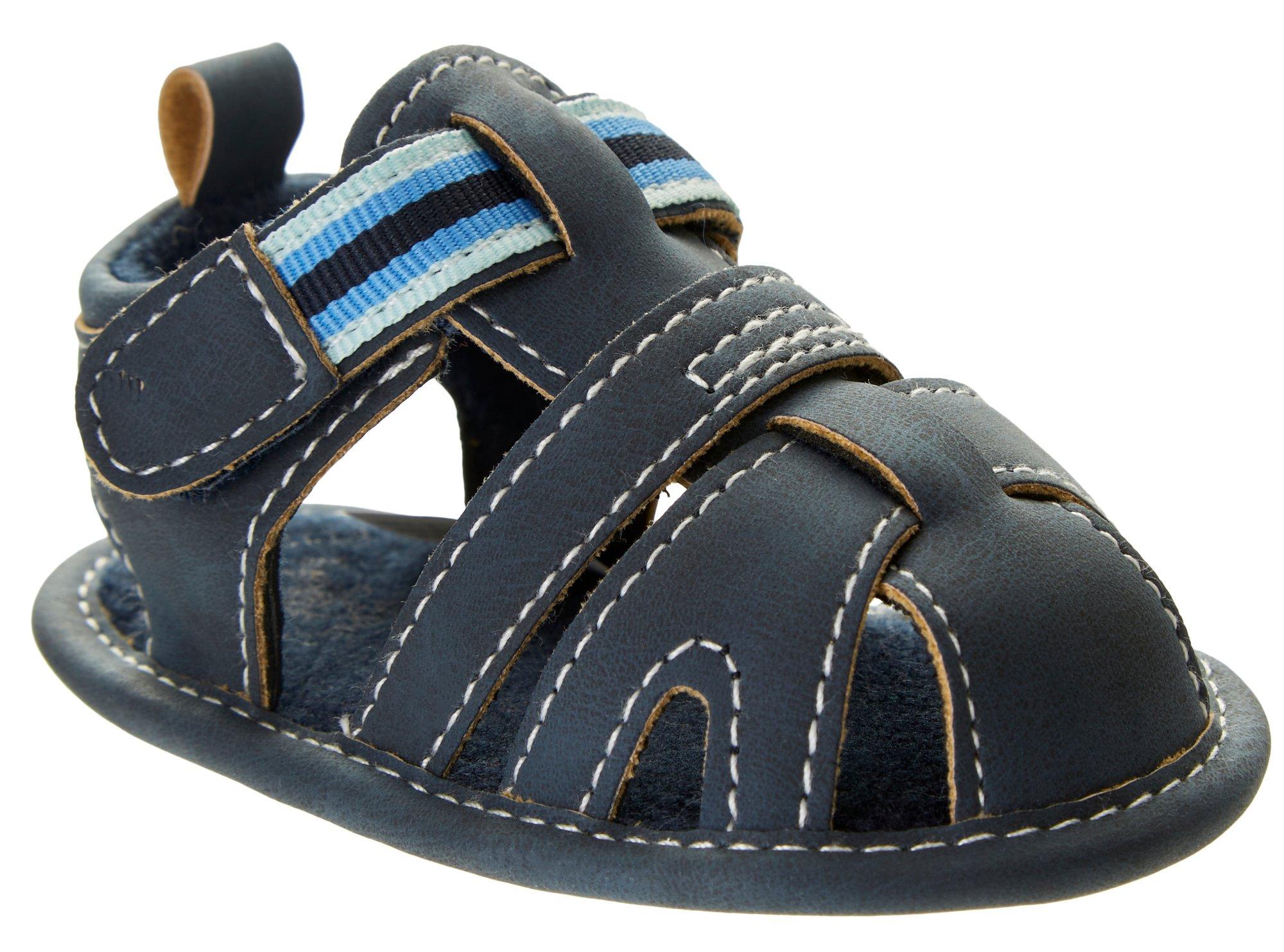 Beverly Hills Polo Club Baby Boys Stripe Sandals