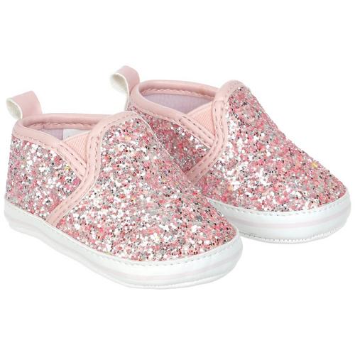 Laura Ashley Toddler Girls Glitter Sneakers