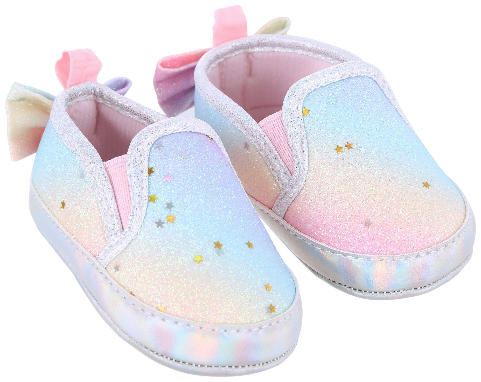 Toddler Girls Glitter Rainbow Sneakers
