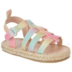 Laura Ashley Baby Girls Rainbow Sparkles Sandals