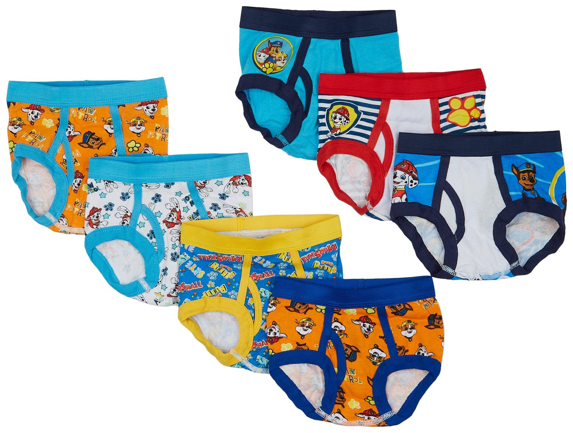 7-Pack BABY SHARK Toddler Girls Size 4T Cotton Briefs Underwear 100% cotton