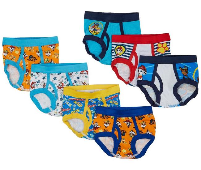 Paw Patrol Toddler Boys 7 - Pack Brief Underwear Size 2T/3T New