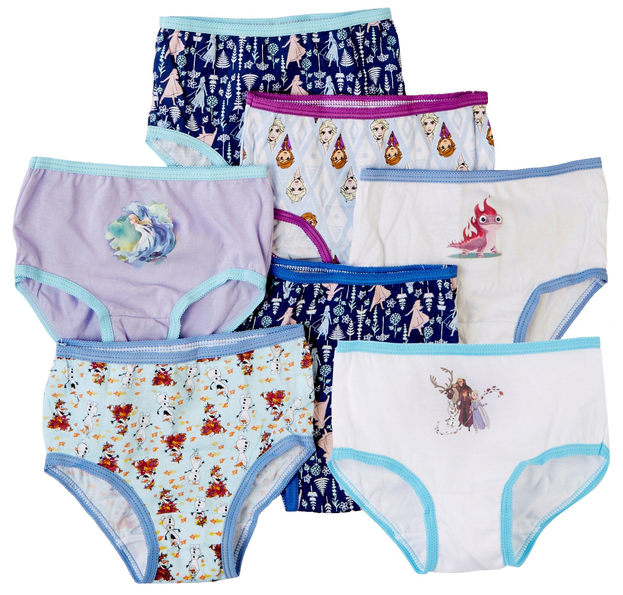  Sweet Princess Girls' Underwear - 100% Cotton Bikini Briefs, 7  Pack (Size: 4-6X), Size 4, Bright Assorted: Clothing, Shoes & Jewelry