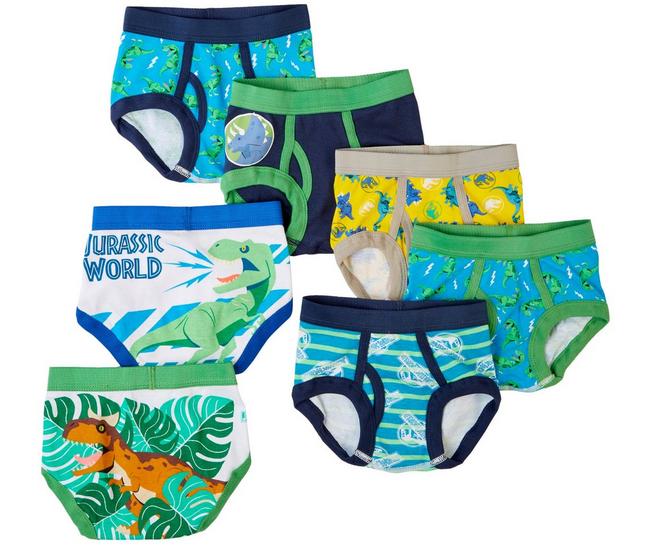 Fruit of the Loom Toddler Boys' Days of The Week Briefs, 7-Pack, Sizes  2T/3T, 4T/5T 