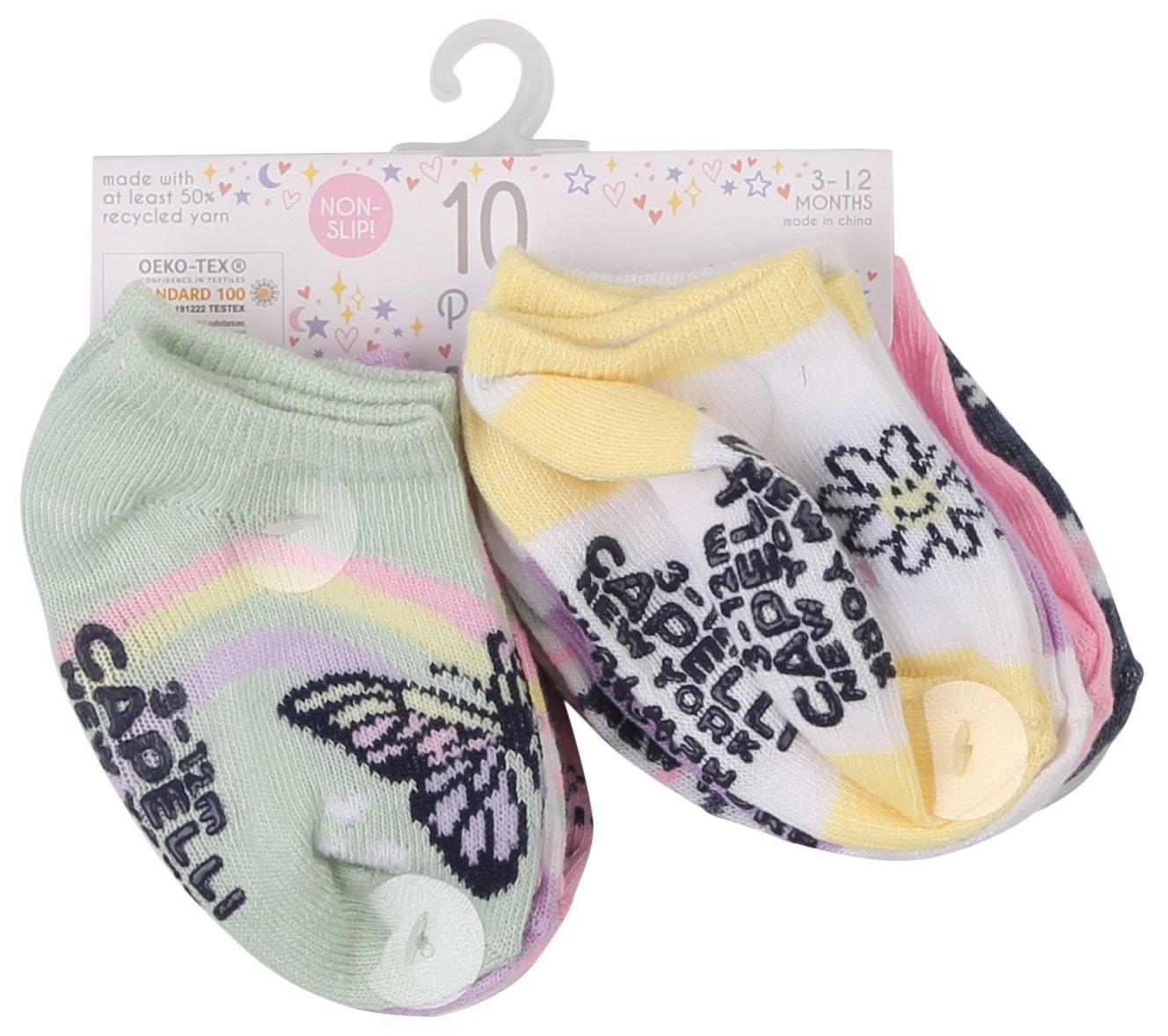 Baby Girls 10-pk. Spring Print Socks