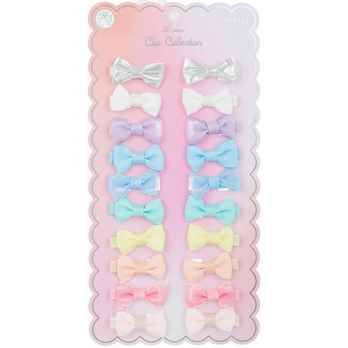 Capelli NY Girls 20pk Bows Glitters Clip Collection
