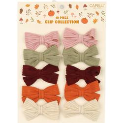 Capelli New York 10-pk. Harvest Bow Hair Clip Collection