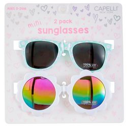 Capelli Girls 2-pk. Mini Floral Sunglasses Set