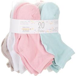 Baby Girls 20-pk. Solid Socks