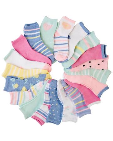 Toddler Girls 20-pk. Fruit & Stripe Socks