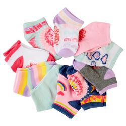 Baby Girls 10-pk. Tie Dye Stripe Socks