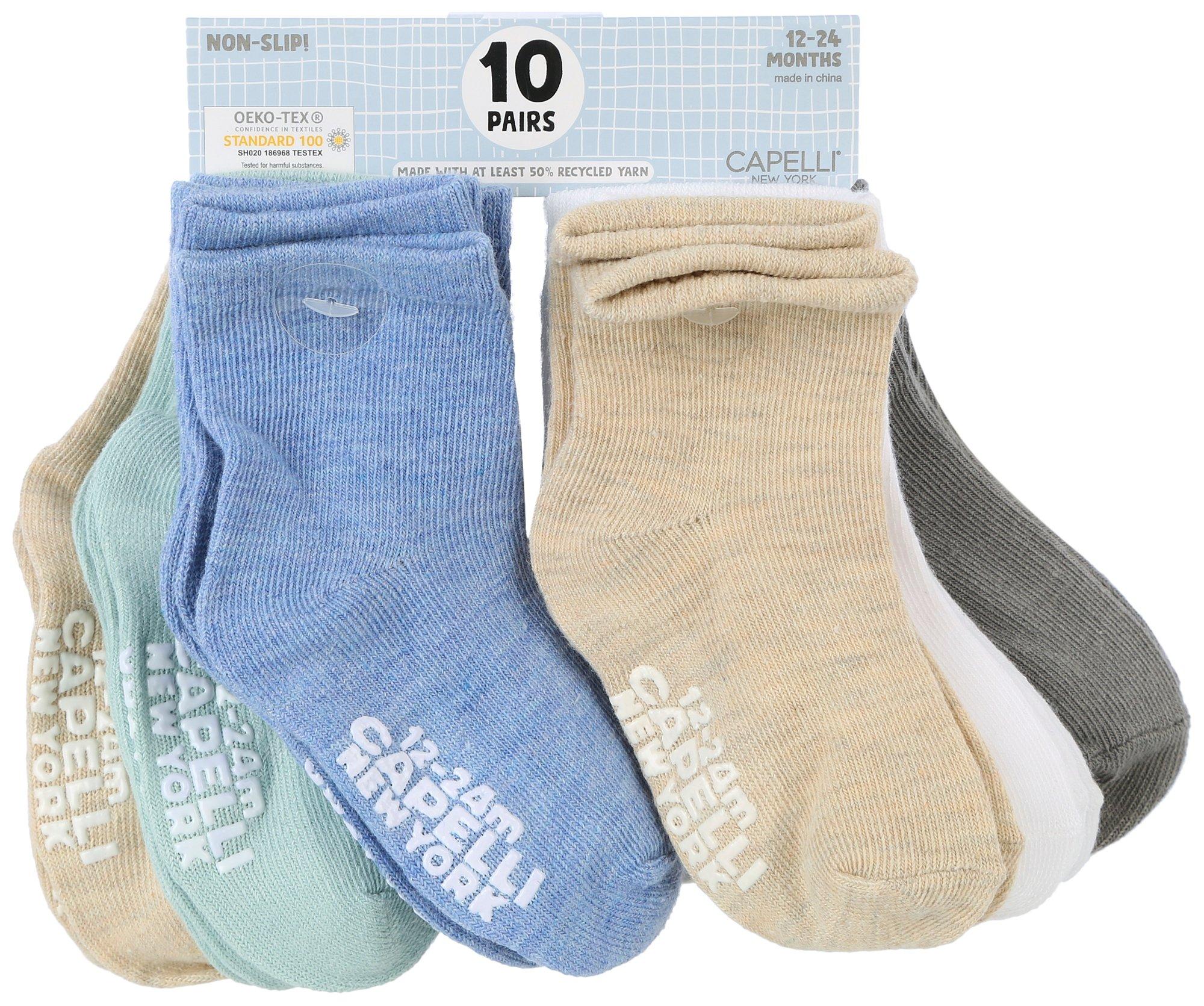 Baby Boys 10-pk. Solid Socks