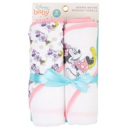 Minnie Mouse Baby Girls 2-pk. Hooded Towel Set