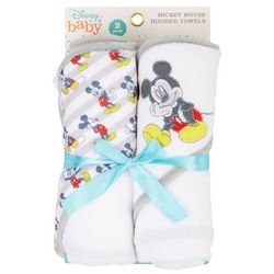 Mickey Mouse Baby Boys 2-pk. Hooded Towel Set