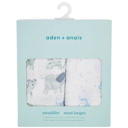ADEN + ANAIS 2pc. Baby 100% Cotton Muslin Swaddle Blankets