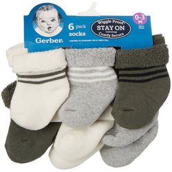 Gerber Baby Girls 6-pk. Solid Socks