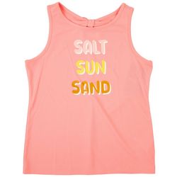 Reel Legends Little Girls Salt Sun Sand Bow Freeline Tank