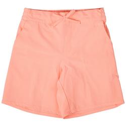 Little Girls Solid Boardshort Shorty Shorts