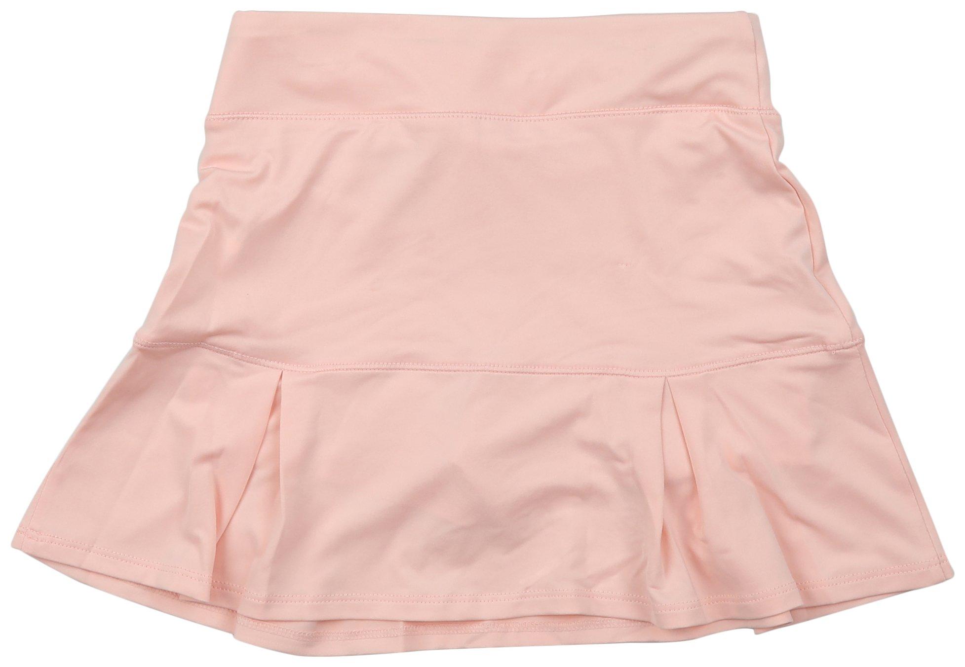 Little Girls Pleated Flounce Skorts