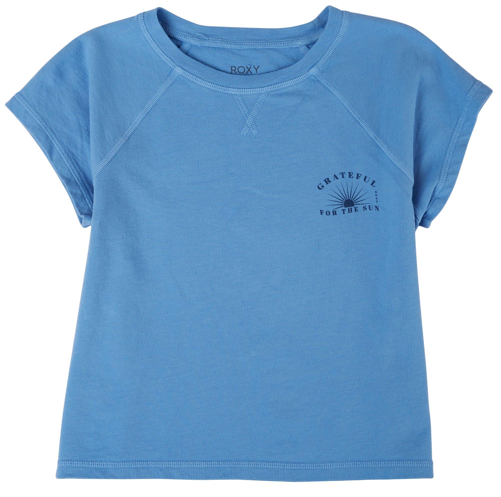 Roxy Big Girls Grateful For The Sun Short Sleeve Top