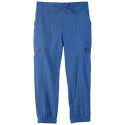 Little Girls Pull - On Woven Joggers