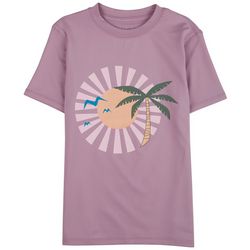 Reel Legends Little  Girls Island Time Sunrise T-Shirt