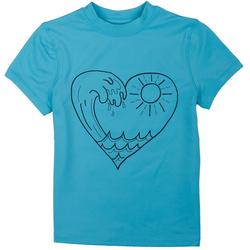 Big  Girls Heart Wave T-Shirt