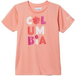Columbia Big Girls Floral Logo T-Shirt